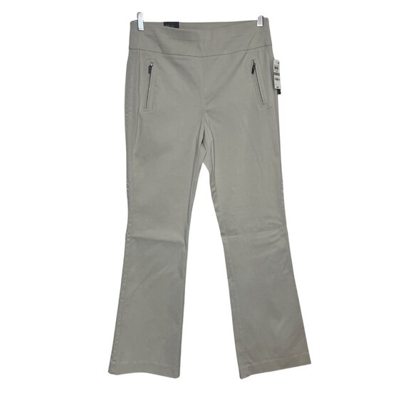 INC International Concepts Wide Leg Regular Fit Pants Womens 12 Toad Beige New - Picture 1 of 12